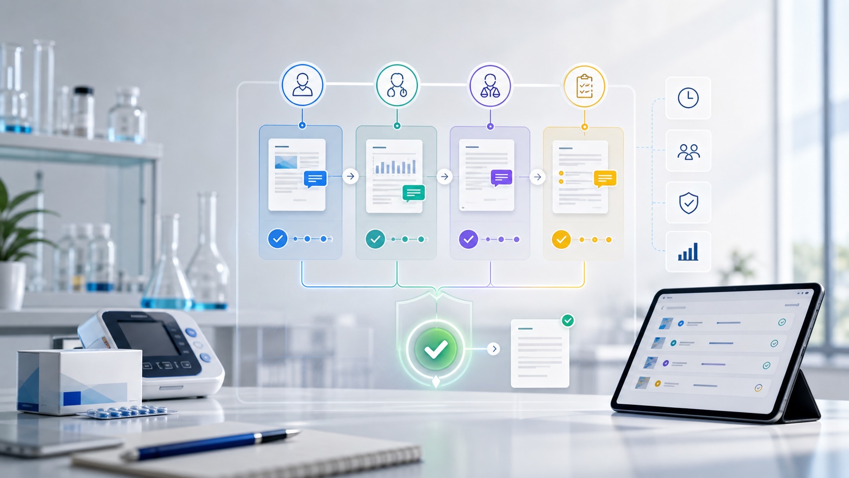 Strukturierter digitaler Freigabeprozess für Marketing, Medical, Legal und Regulatory in Life Sciences