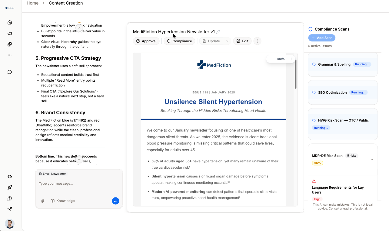 Caidera Compliance Check Interface